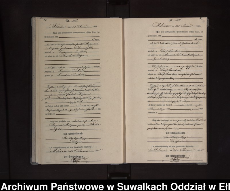 image.from.unit.number "Sterbe-Neben-Register des Königlichen Preussischen Standes-Amtes Orlen Kreis Loetzen"
