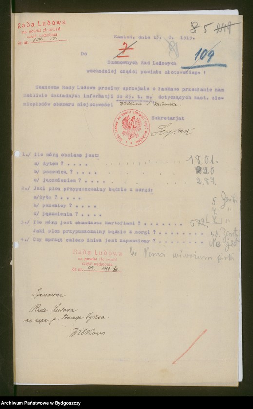 image.from.unit.number "[Rada Ludowa na powiat złotowski - część wschodnia, korespondencja z radami miejscowymi i obwodami]"