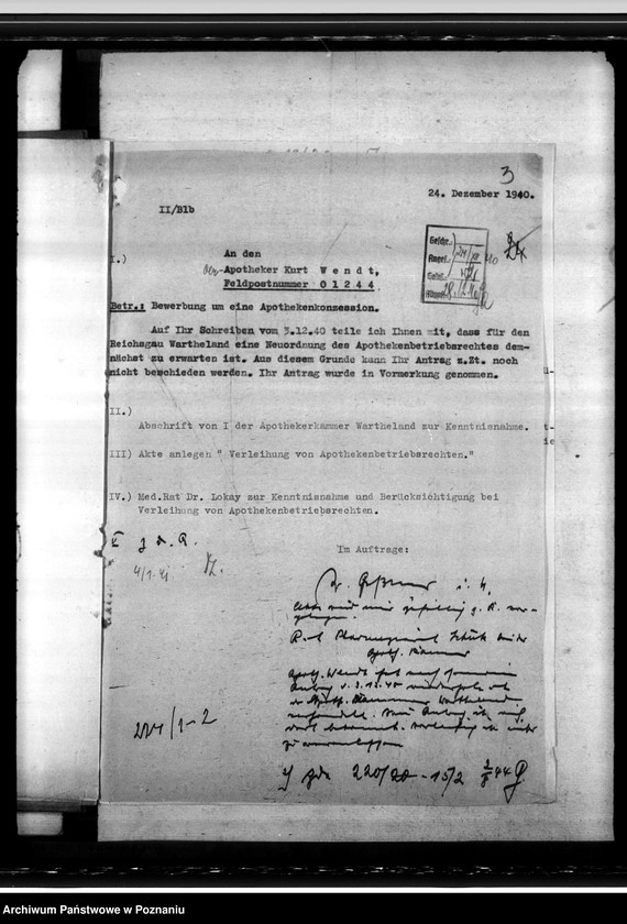 Obraz 8 z jednostki "Notdienstverpflichtung der Apotheker"