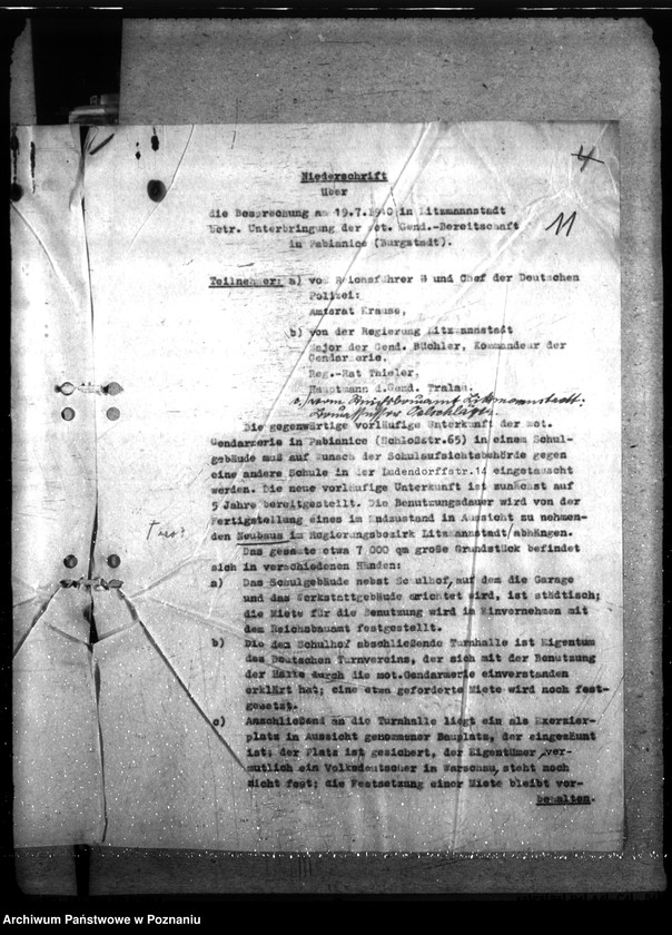 Obraz 15 z jednostki "Unterbringung der Motorisierten Gendarmerie Bereitschaft - Pabianice"