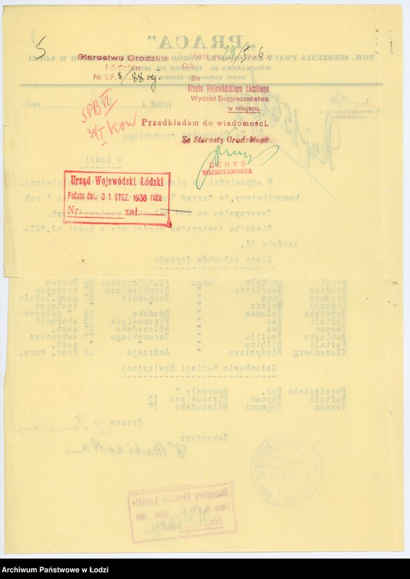 Obraz 8 z jednostki "Tow. Szerzenia Pracy Zawodowej wśród Kobiet Żydowskich "Praca" w Łodzi"