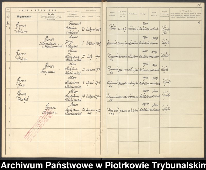 image.from.unit.number "[Księga ludności stałej wsi: Romanówka, Pieńki]"