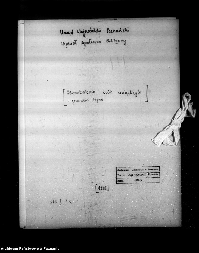 Obraz 4 z jednostki "/Odosobnienie osób uciążliwych= generalia, tajne/"
