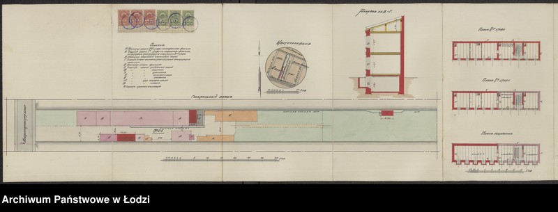 image.from.unit.number "[Projekt budowy przez Gustawa Buhle maszynowni, jednopiętrowej oficyny i filtra, nadbudowy pierwszego piętra na parterowej oficynie oraz podwyższenia komina przy ulicy Aleksandrowskiej pod numerem 41 w osadzie Bałuty]"