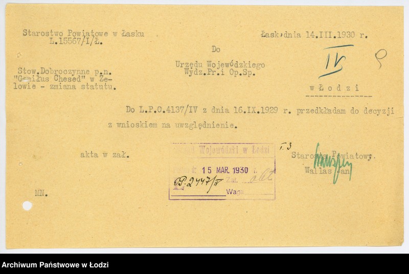 Obraz 12 z jednostki "Stow. Dobroczynne "Gemiłus-Chesed" w Zelowie pow. łaski"