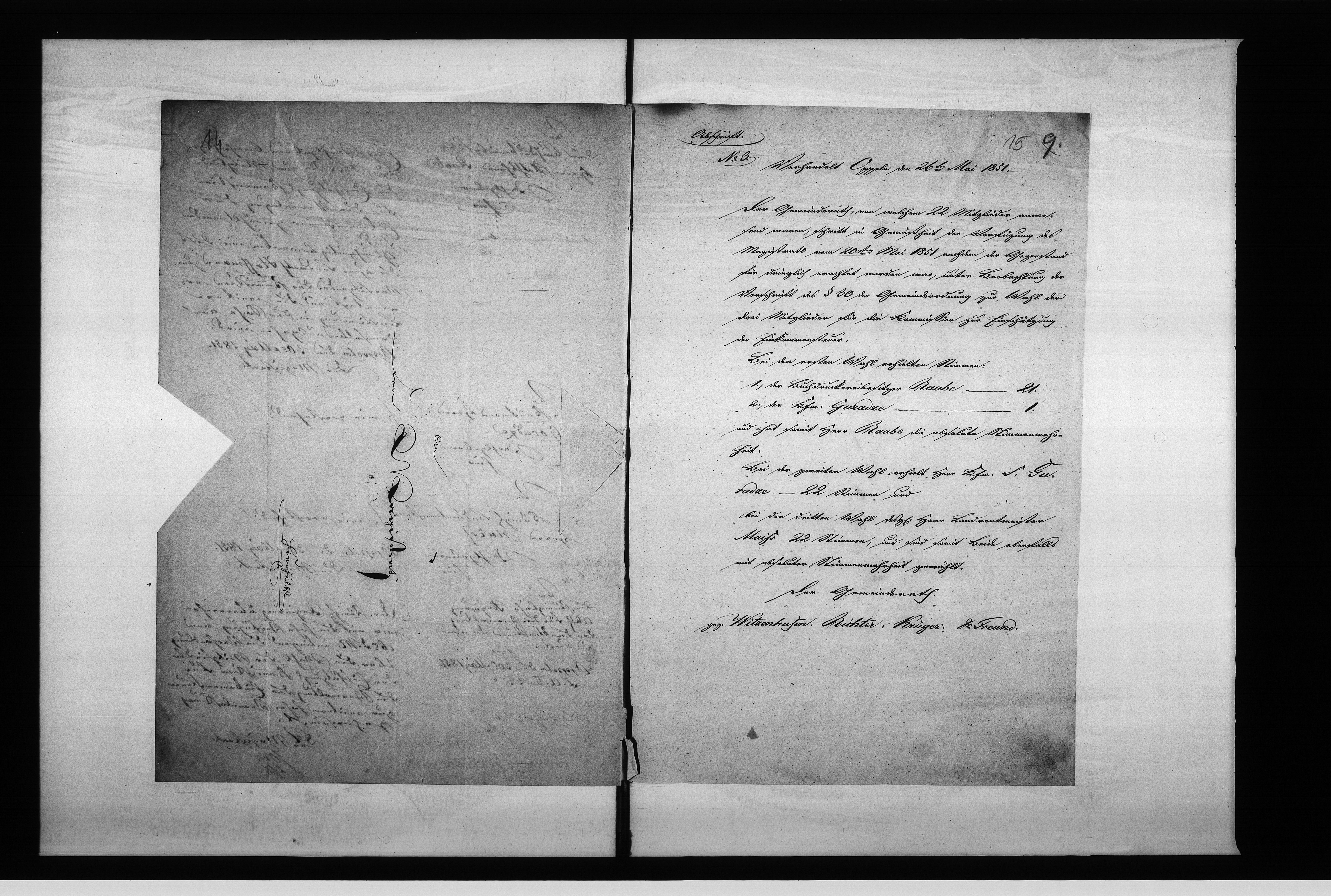 Obraz 13 z jednostki "Acta des Magistrats zu Oppeln betreffend: die Einkommensteuer Vol: I de Anno 1851-1853"