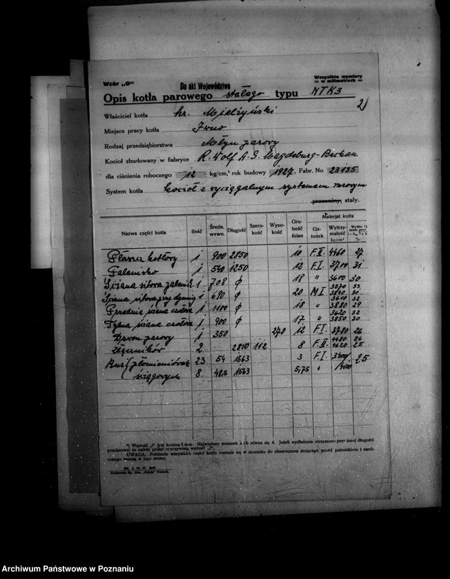 Obraz 6 z jednostki "Młyn parowy w Iwnie własność Hr. Mielżyńskiego nr woj. 6084"