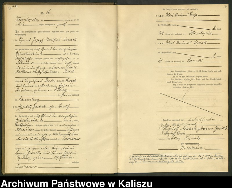Obraz 19 z jednostki "[Księga małżeństw]"