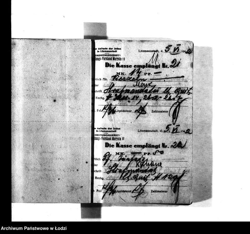 Obraz 13 z jednostki "[Pokwitowania otrzymanych pieniędzy, listy wypłat i inne]"