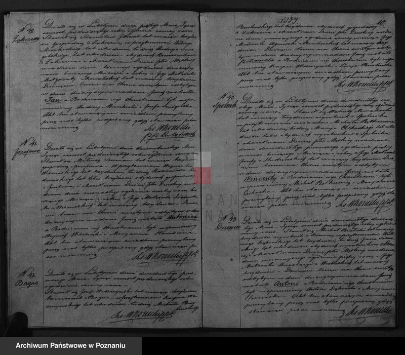 Obraz 12 z jednostki "Dowody urodzonych, zaślubionych i zmarłych"