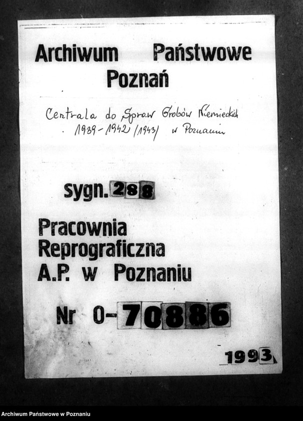 Obraz 1 z jednostki "Korespondencja w sprawie Niemców z różnych powiatów, którzy zginęli w 1939 roku"