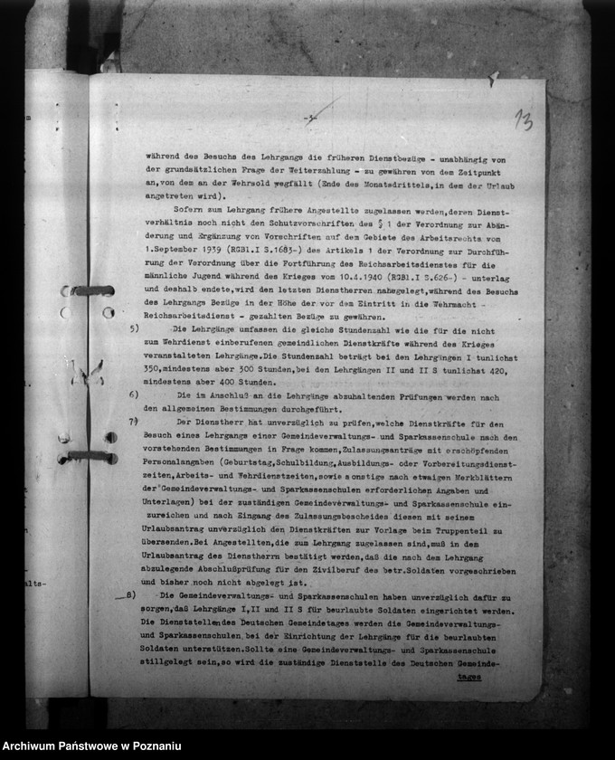 Obraz 17 z jednostki "Ausbildung des Beamtennachwuchses"