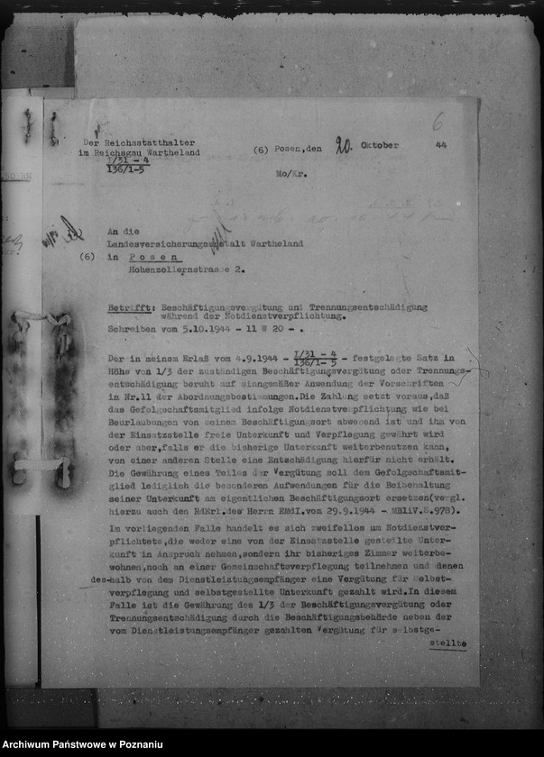 Obraz 10 z jednostki "Trennungsentschädigung und Beschäftigunggsvergütung"