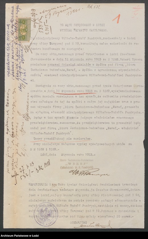 Obraz 3 z jednostki ""Weref"- Biuro Techniczno-Budowlane- W.Fandrych"