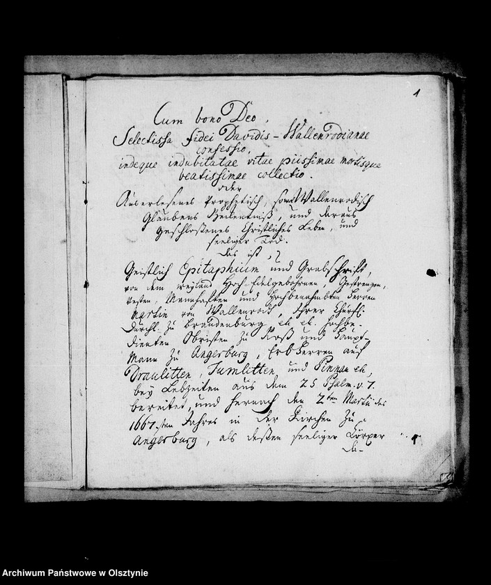 image.from.unit.number "/Rede des Pfarrers Andreas Helwing am Grabe des Martin v. Wallenrodt in der Kirche zu Angerburg/"
