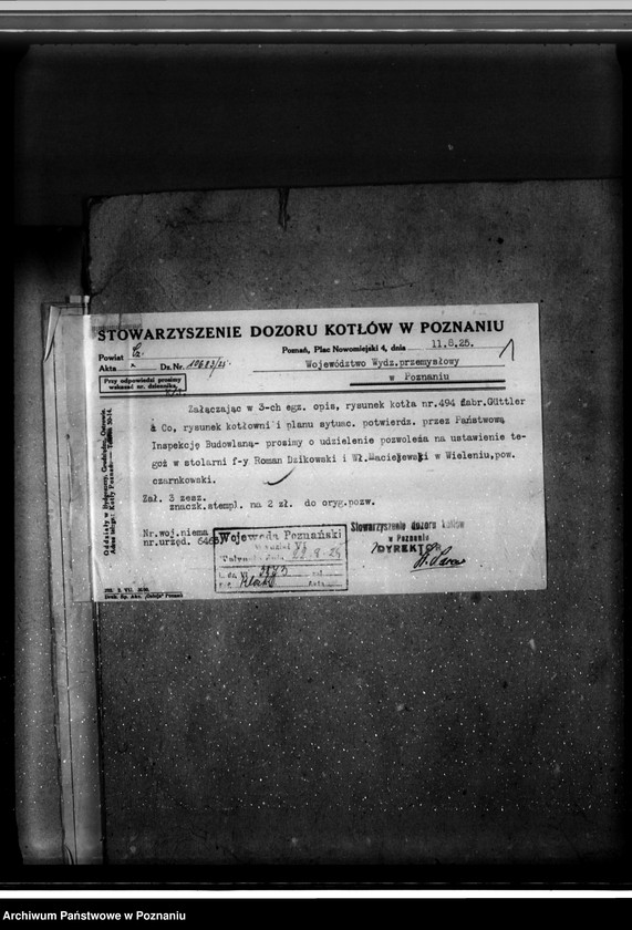 Obraz 6 z jednostki "Stolarnia w Wieleniu pow. czarnkowski, R. Dzikowski i W. Maciejewski nr woj. 5841"