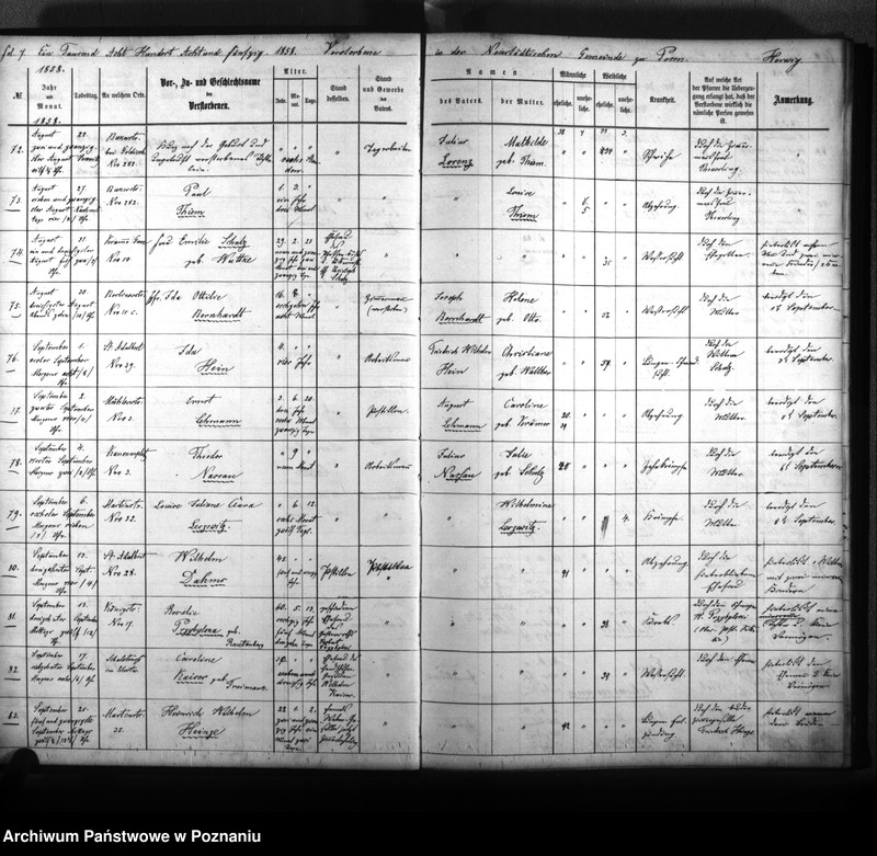 Obraz 10 z jednostki "Verstorbenenbuch"