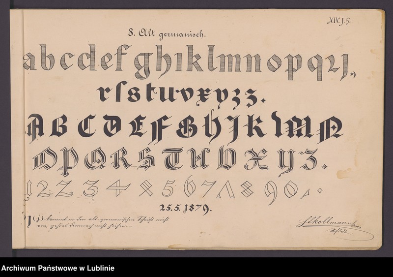 Obraz 9 z kolekcji "Wzorniki kaligraficzne z alfabetu St. Kolmann111"