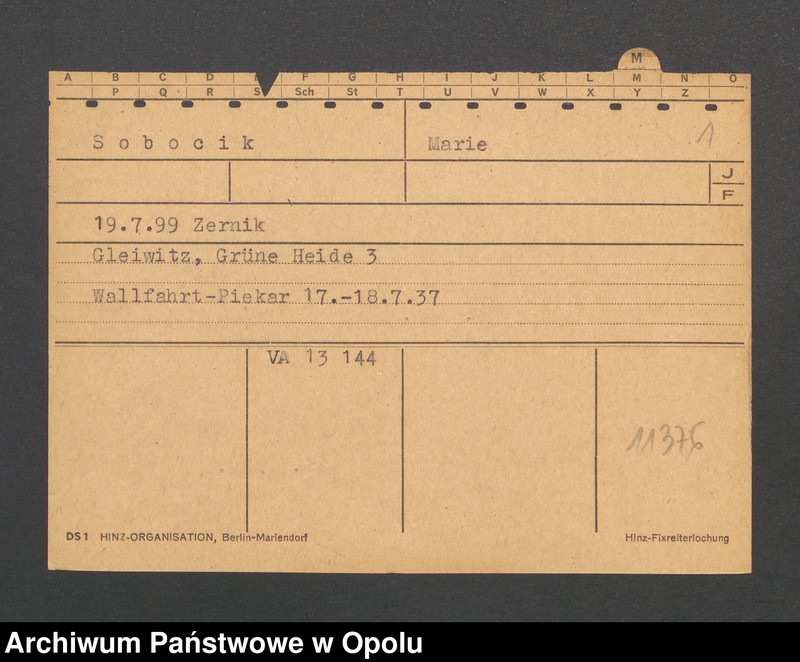 Obraz 3 z jednostki "[Sobocik Marie, ur. 19.7.1899 Zernik]"