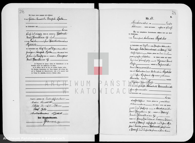 image.from.unit.number "Księga małżeństw za rok 1885 [nr 1 - 88]"