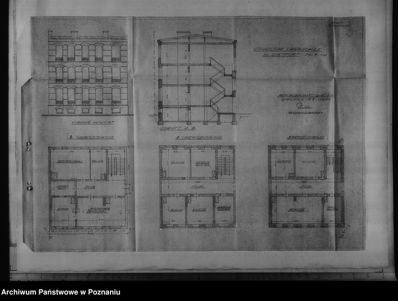 Obraz 6 z jednostki "Lagepläne verschiedener Schulgebäude"
