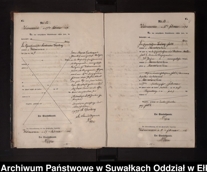 image.from.unit.number "Sterbe-Neben-Register des Preussischen Standes-Amtes Widminnen Kreis Loetzen"