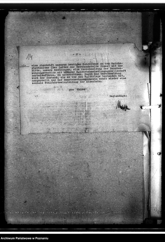 Obraz 18 z jednostki "Beamtenwohnungsverein in Lissa (Leszno)"