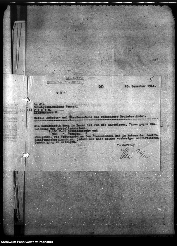 Obraz 9 z jednostki "Verwertete Warschauer Räumungsgüter"