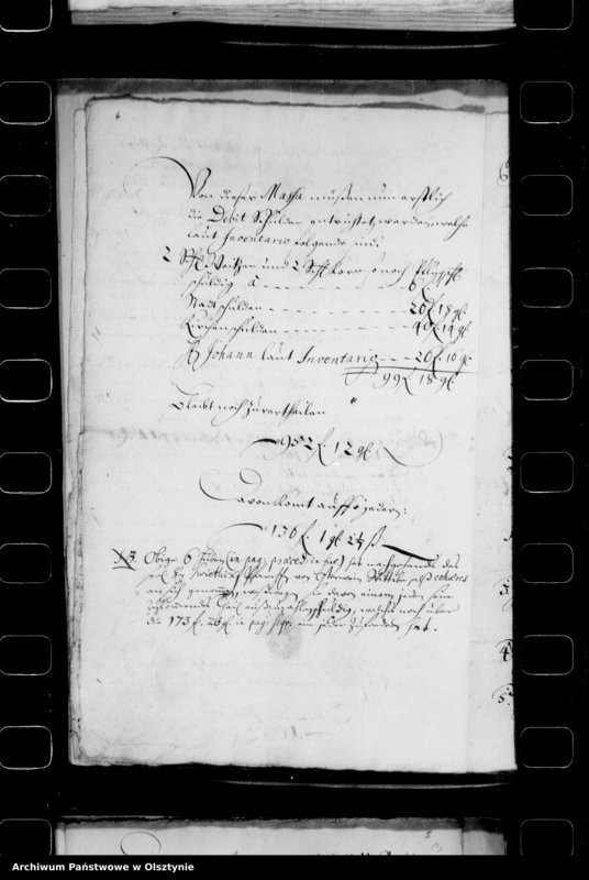 image.from.unit.number "Erbteilung unter die Erben des seeligen Schintzenbäumers, Pfarrers in Deutsch Eylau"