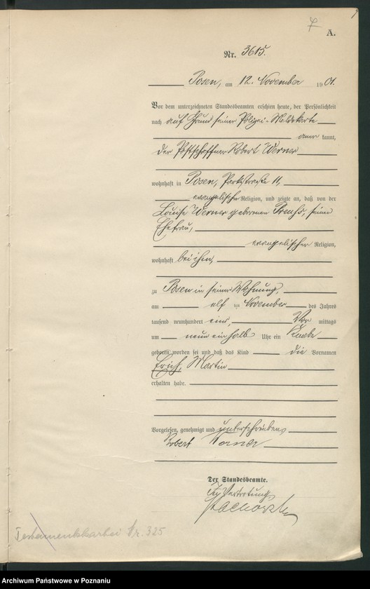 Obraz 10 z jednostki "Księga miejscowa urodzeń t. VII"