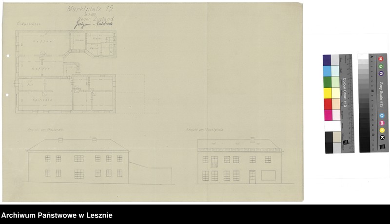 Obraz z jednostki "Gostyń miasto. Dokumentacja architektoniczno-budowlana kawiarni i sklepu."