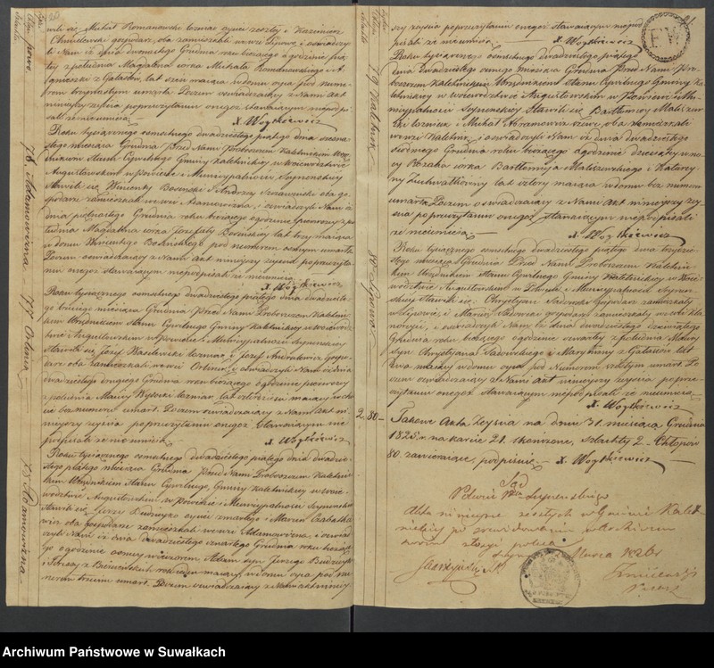 image.from.unit.number "Akta Zeyscia Urzędnika Stanu Cywilnego Gminy Kaletnickiey, od dnia 1-go Stycznia 1825 r. do dni ostatnich Grudnia tegoż Roku."