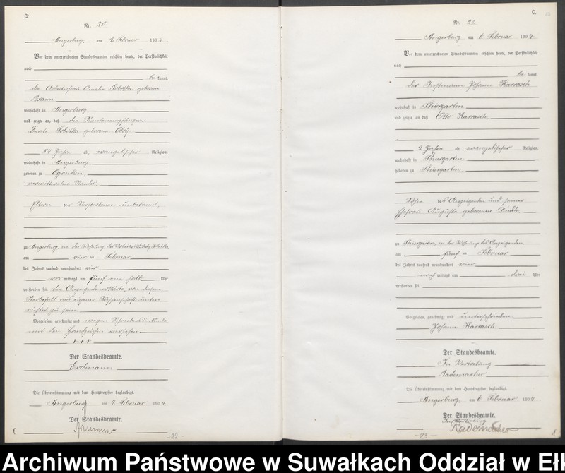 image.from.unit.number "Sterbe-Neben-Register des Preussischen Standes-Amtes Angerburg Kreis Angerburg"