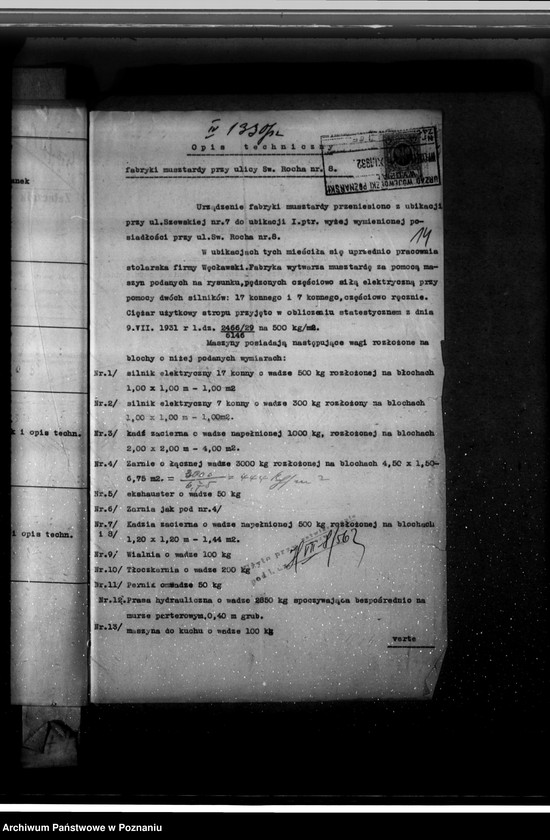 Obraz 19 z jednostki "Zatwierdzenie wytwórni musztardy H. Jarosz Poznań"