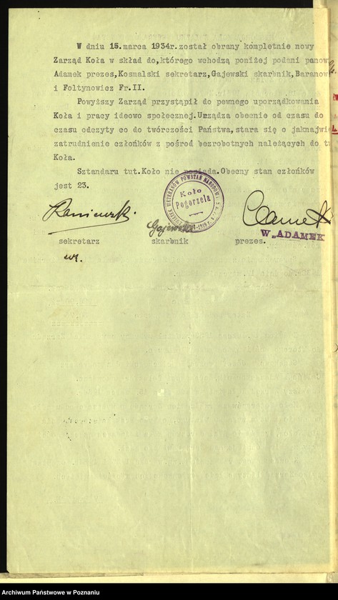 Obraz 7 z jednostki "Pogorzela, powiat Krotoszyn - akta koła."