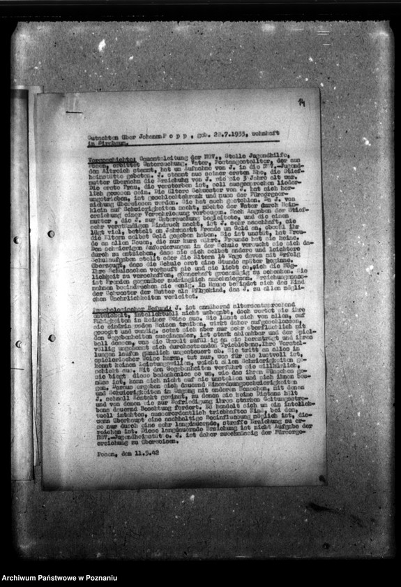 Obraz 17 z jednostki "Unterbringungsfrage gelöst [Wyniki badań psychologicznych dzieci Anton Lier, Theodor Müthel, Johanna Popp, Helmut]."