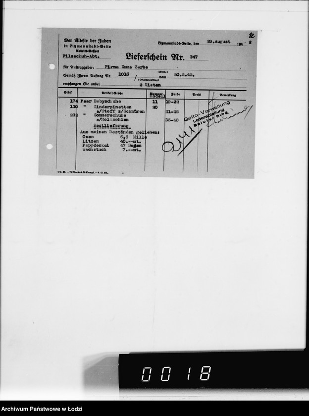 Obraz 16 z jednostki "F-ma E.Zerbe, L