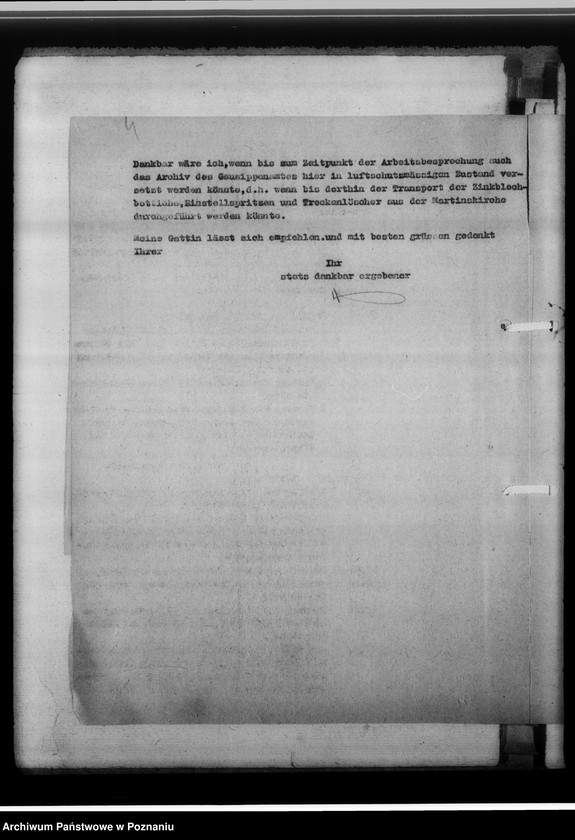 Obraz 8 z jednostki "Arbeitsbesprechung der Sippenamtsleiter in Gostingen [Gostyń, porządek obrad i sprawozdanie z zebrania kierowników powiatowych urzędów do spraw genealogicznych z terenu województwa poznańskiego]"