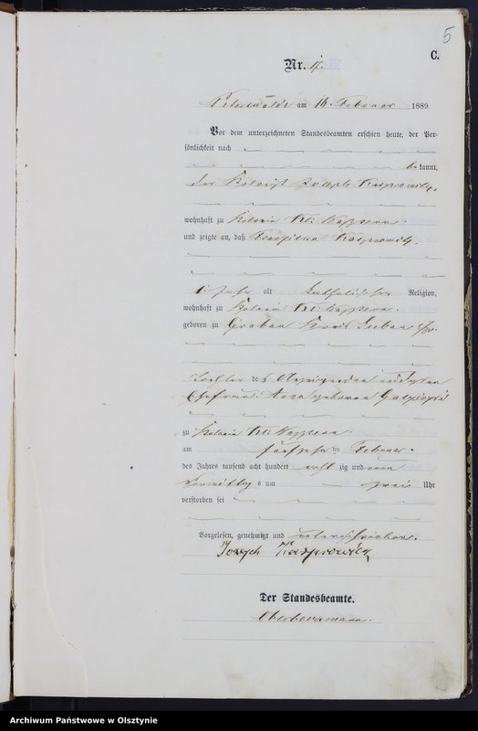 image.from.unit.number "Sterbe-Haupt-Register Nr 13 - 90"