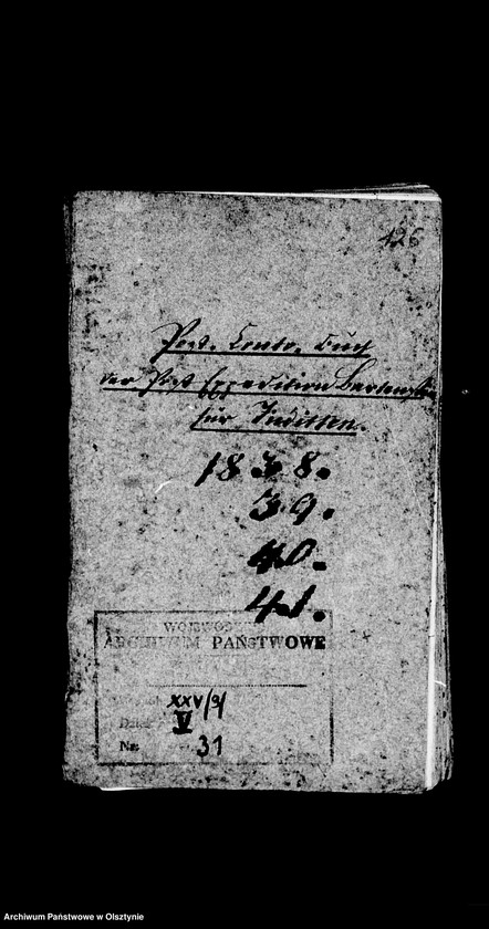 image.from.unit.number "Post- Conto- Buch der Postexpedition Bartenstein für Juditten"