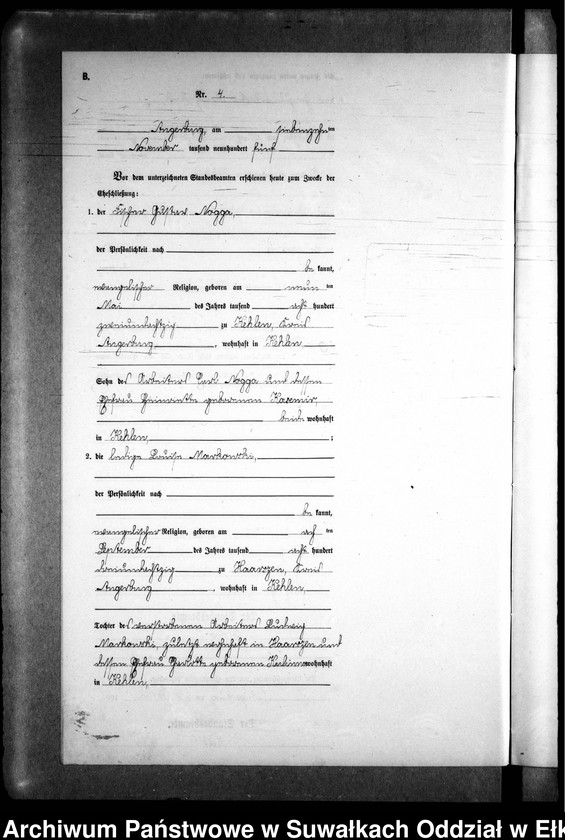 image.from.unit.number "Heirats-Neben-Register des Preussischen Standes-Amtes Kehlen Kreis Angerburg"