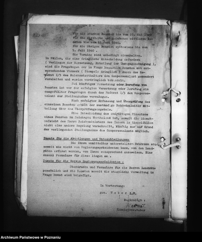 Obraz 16 z jednostki "Erfassung und Überprüfung der Beamten"