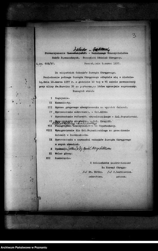 Obraz 7 z jednostki "Okólniki Zarządu Głównego i Okręgowego"