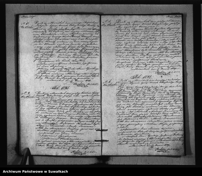 image.from.unit.number "Duplicat czyli kopia Akt Urzędnika Stanu Cywilnego Sekty filponów Gminy Berzniki Urodzonych, Umarłych i Zaślubionych za Lata pro 1844/48"