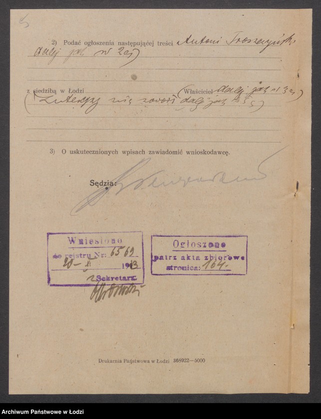 Obraz 7 z jednostki "Antoni Traszczyński- piwiarnia i kwiaciarnia"