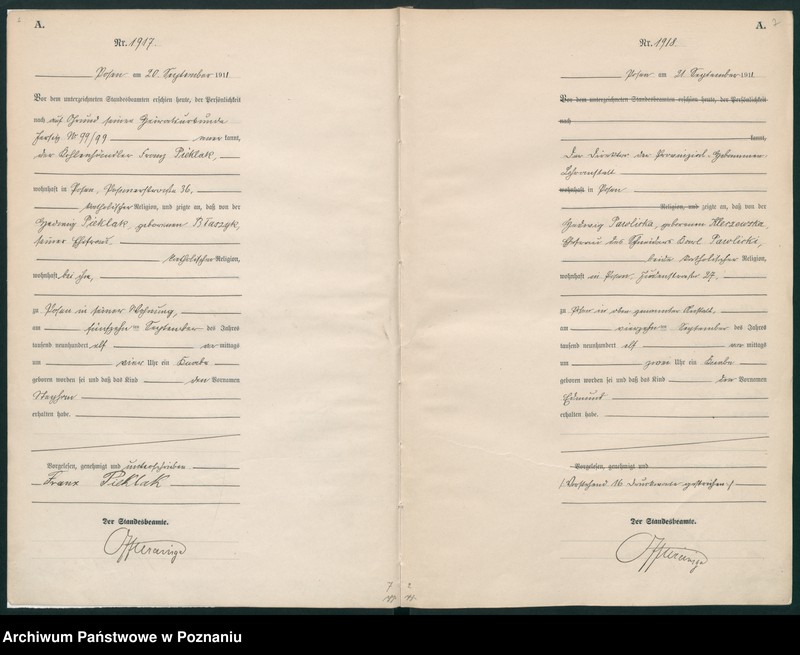 Obraz 6 z jednostki "Księga miejscowa urodzeń tom V [Rejestr główny urodzeń]"