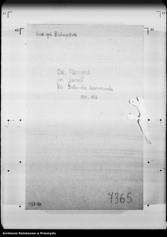 image.from.unit.number "[Kopie ksiąg metrykalnych parafii Jaworki z filiami Biała Woda, Czarna Woda (dekanat Muszyna)]"