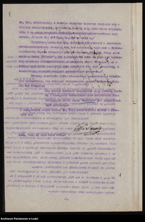 Obraz 11 z jednostki "Jan Władysław Szulc i S-ka- fabrykacja barwników"