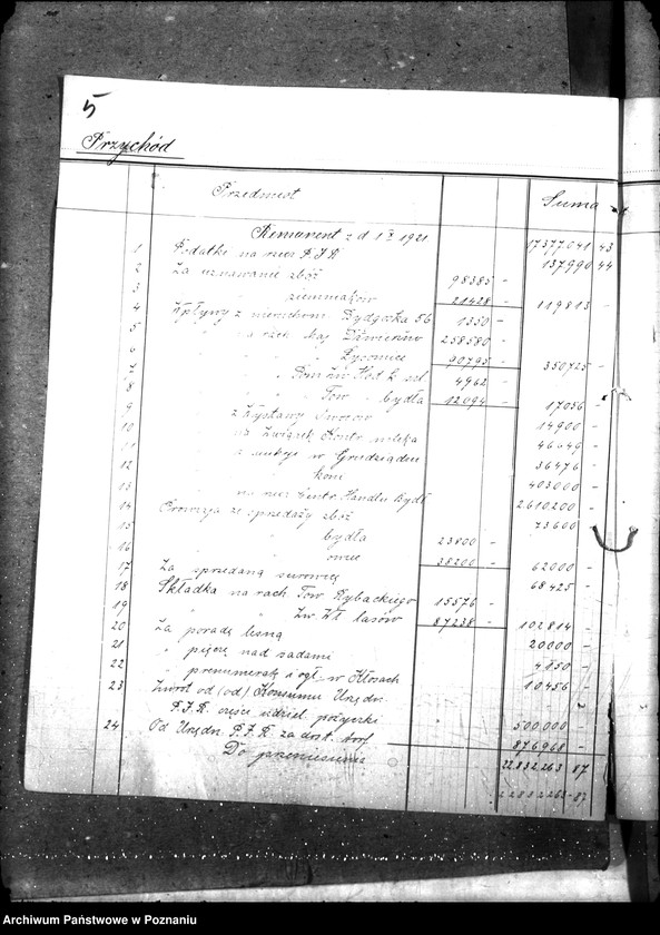 Obraz 10 z jednostki "Sprawozdania kasowe"