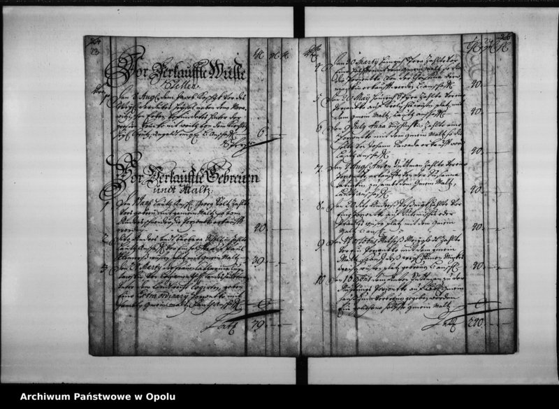 Obraz 17 z jednostki "Particular Rayttung Über Empfang undt Aussgab Geldt Bey der königlichen Stadt Oppeln vom Ersten January biess Ende Decembris Anno 1692"
